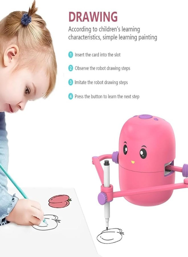 Drumstone 𝐒𝐩𝐞𝐜𝐢𝐚𝐥 𝐆𝐢𝐟𝐭 𝐟𝐨𝐫 𝐜𝐡𝐢𝐥𝐝'𝐬 Painting Robot Toy, 100 Painting Cards to Improve Children Learning Montessori Toys Paintings 𝟏𝟓 𝐘𝐞𝐚𝐫 𝐖𝐚𝐫𝐫𝐚𝐧𝐭𝐲 - Image 3